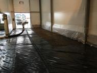 Zemní izolace PEHD, betonáž průmyslové podlahy 780m2